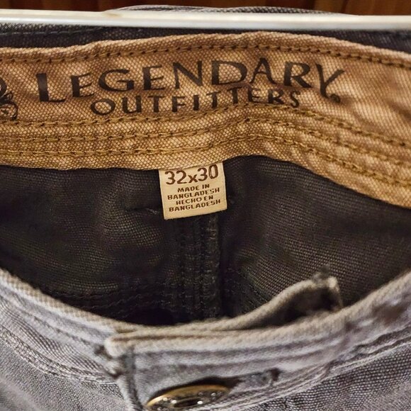 Legendary Outfitters Men's Utility Pants 32x30 Gray Stretch Canvas Workwear - Picture 6 of 11